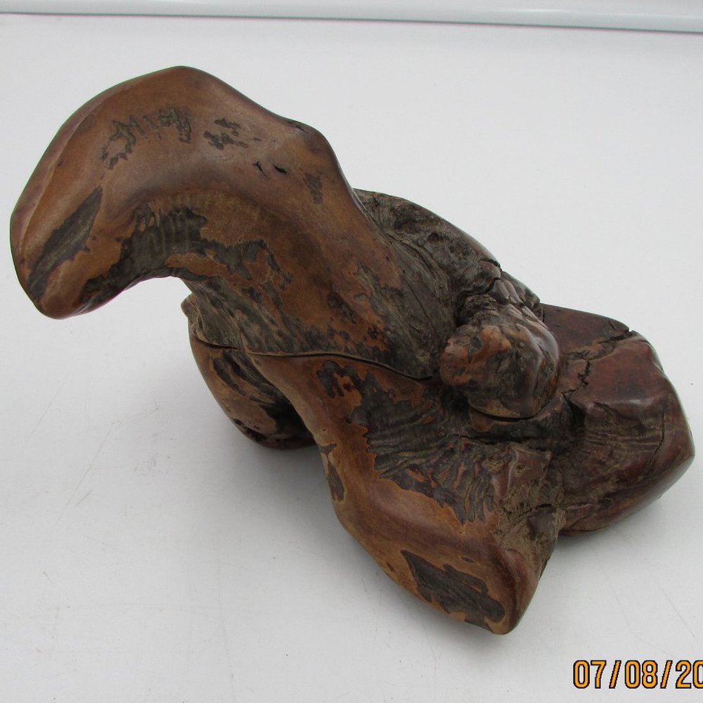 Vintage Burlwood Trinket Jewelry Box